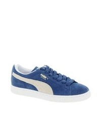 Puma Suede Classic Blue Sneakers