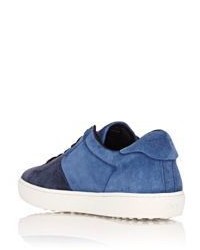Tod's Suede Bi Color Sneakers Blue