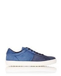 Tod's Suede Bi Color Sneakers Blue