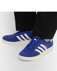 adidas Originals Trimm Trab Leather Trimmed Suede Sneakers
