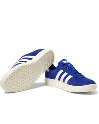 adidas Originals Trimm Trab Leather Trimmed Suede Sneakers