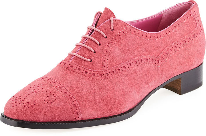 Manolo Blahnik Bath Suede Brogue Oxford, $735 | Neiman Marcus | Lookastic