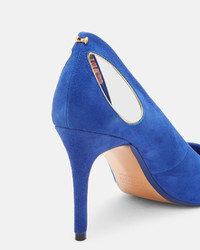 Ted Baker Cutout Detail Suede Courts