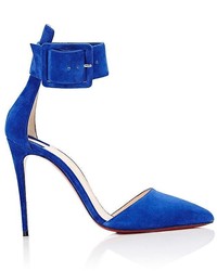 Christian Louboutin Harler Suede Pointed Toe Pumps