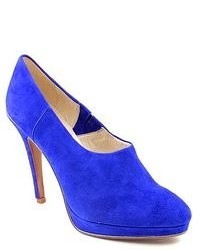 Juicy Couture Eylssa Blue Suede Pumps Heels Shoes