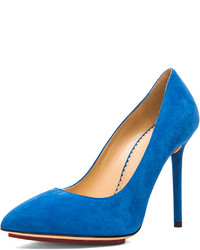 Charlotte Olympia Monroe Suede Pumps