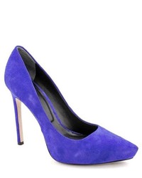Rachel Roy Gardner Blue Suede Pumps Heels Shoes Newdisplay