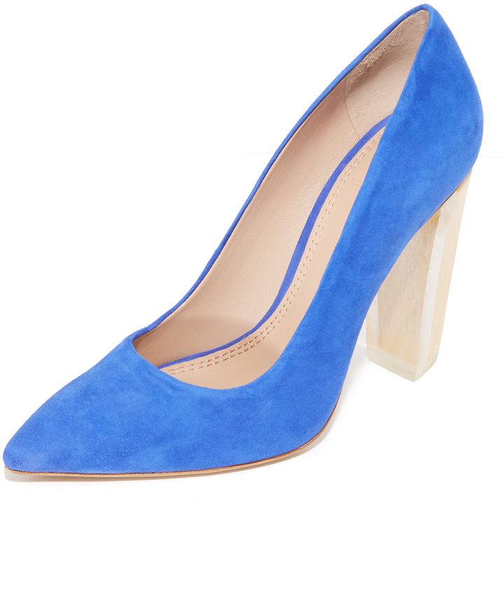 tory burch blue heels