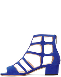 Jimmy Choo Blue Suede Ren Sandals