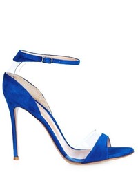Gianvito Rossi Natalie Suede And Pvc Sandals
