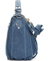 Proenza Schouler Breeze Blue Suede Medium Ps1 Bag
