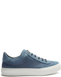 Jimmy Choo Ace Low Top Canvas And Suede Trainers