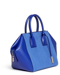 Nobrand Cavendish Small Faux Suede And Leather Tote