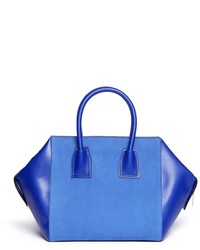 Nobrand Cavendish Small Faux Suede And Leather Tote