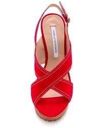Diane von Furstenberg Sylvia Crisscross Sandals
