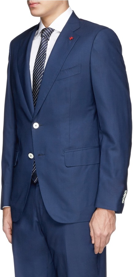 Isaia Gregory Wool Silk Suit, $4,875 | Lane Crawford | Lookastic