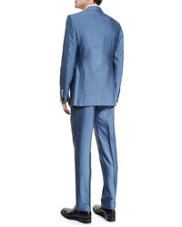 Tom Ford Oconnor Base Half Lined Silk Suit Light Blue