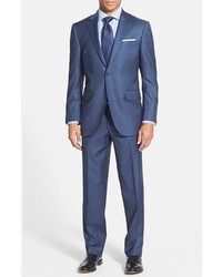 Peter Millar Classic Fit Wool Suit Blue 42s