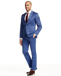 Neiman Marcus Slim Fit Two Piece Suit Brit Blue