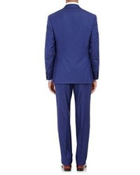 Brioni Twill Two Button Suit Blue