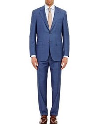 Canali Two Button Suit Blue