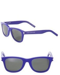 Saint Laurent 50mm Mirrored Rectangle Sunglasses