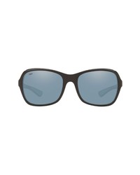 Costa Del Mar 54mm Kare Mirrored Polarized Rectangular Sunglasses