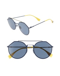 Fendi 54mm Polarized Round Sunglasses