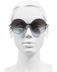 Marc Jacobs 54mm Round Sunglasses Ruthenium Blue