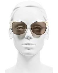 Tory Burch 56mm Cat Eye Sunglasses Ivory