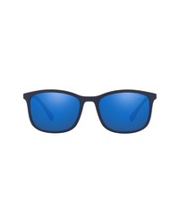 Prada Sport 56mm Rectangle Sunglasses In Blueblue Mirror At Nordstrom