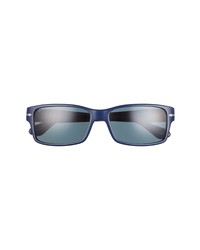 Persol 58mm Rectangular Sunglasses In Blue At Nordstrom