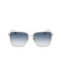 Victoria Beckham 61mm Rectangular Sunglasses