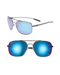 Ray-Ban 62mm Polarized Square Sunglasses