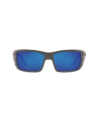 Costa Del Mar 63mm Oversize Polarized Rectangular Sunglasses