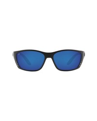 Costa Del Mar 64mm Oversize Polarized Rectangular Sunglasses