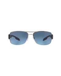Prada Sport 65mm Gradient Oversize Wrap Sunglasses