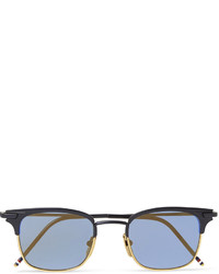 Thom Browne Acetate And Metal Square Frame Sunglasses