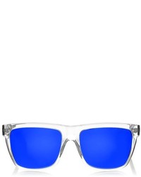 Jimmy Choo Alex Square Framed Blue Mirrored Acetate Sunglasses