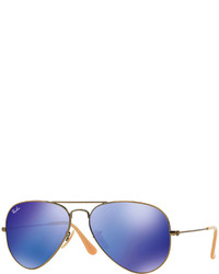 Ray-Ban Aviator Mirror Sunglasses Blue