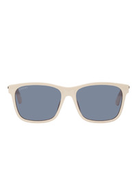 Gucci Beige Square Sunglasses