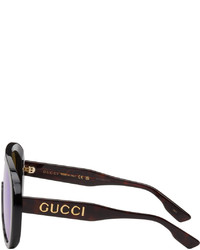 Gucci Black Oversized Mask Sunglasses
