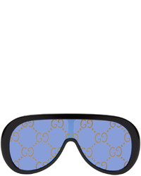Gucci Black Oversized Mask Sunglasses