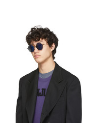 Yohji Yamamoto Black Yy7035 Sunglasses