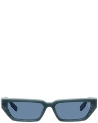 McQ Blue Acetate Cat Eye Sunglasses