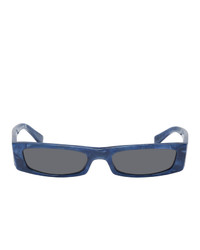 Alain Mikli Paris Blue And Grey Alexandre Vauthier Edition Edwidge Sunglasses