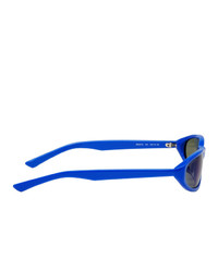 Balenciaga Blue Neo Round Sunglasses