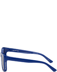 Balenciaga Blue Square Sunglasses
