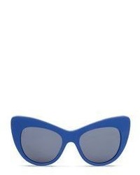 Stella McCartney Cobalt Oversized Cat Eye Sunglasses