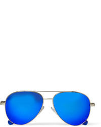 Cutler And Gross Aviator Style Metal Mirrored Sunglasses